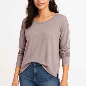 All In Motion Lilac Purple Long Sleeve Workout Shirt Thumbhole Lightweight S